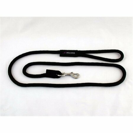 SOFT LINES Dog Snap Leash 0.5 In. Diameter By 8 Ft. - Black SO456419